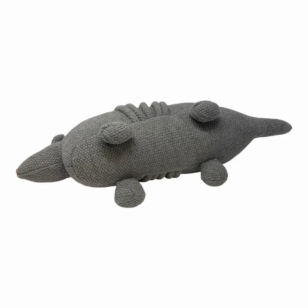 Christian Robinson Target Grey Knit Armadillo Decorative Pillow Plush Decor‎